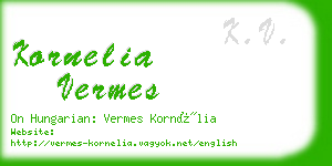 kornelia vermes business card
